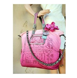 $558 Coach 15312 Poppy Storypatch XL Bag Tote